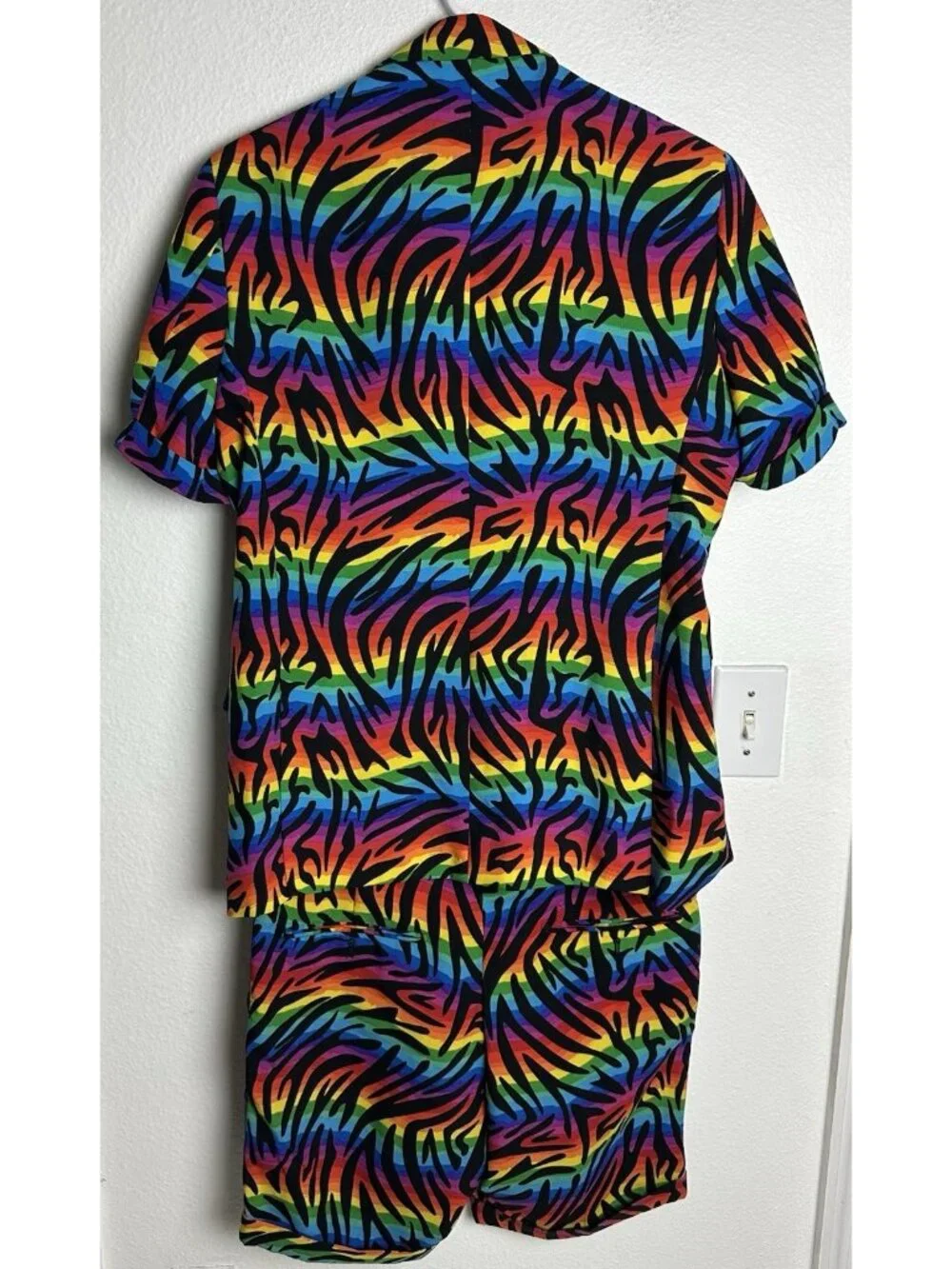 OppoSuits Wild Rainbow Summer Suit 2 Piece Set NO TIE Mens 36